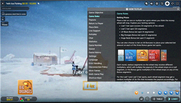 Screenshot regole di gioco Ice Fishing